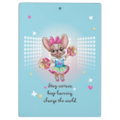 可愛いフカラフルレンチェ愛唱学校スピリット クリップボード (裏面)