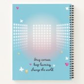 可愛いフカラフルレンチェ愛唱学校スピリット ノートブック (裏面)