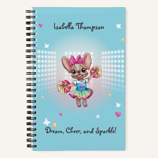 可愛いフカラフルレンチェ愛唱学校スピリット ノートブック (正面)