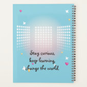 可愛いフカラフルレンチェ愛唱学校スピリット プランナー手帳 (裏面)