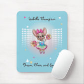 可愛いフカラフルレンチェ愛唱学校スピリット マウスパッド (マウス)