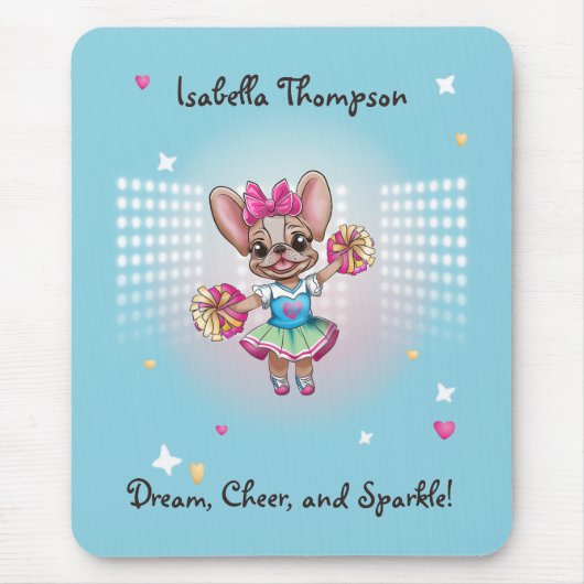 可愛いフカラフルレンチェ愛唱学校スピリット マウスパッド (正面)