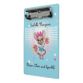 可愛いフカラフルレンチェ愛唱学校スピリット ミニクリップボード (アングル2)