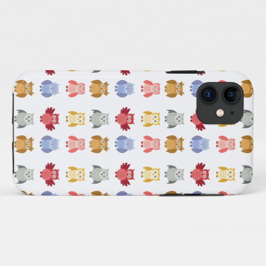 可愛いフクロウモダンズ Case-Mate iPhoneケース (裏面(横))