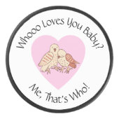 可愛いフクロウ愛してるベビー?女子スポーツ アイスホッケーパック (正面)