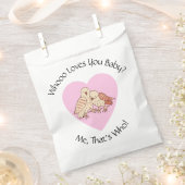 可愛いフクロウ愛してるベビー?赤ちゃんシャワー フェイバーバッグ (クリップ留めされた状態)