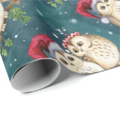 可愛いフクロウ描が2匹 ラッピングペーパー (ロールコーナー)