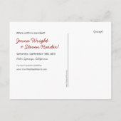 可愛いフクロウ日付を保存 案内ポストカード (裏面)