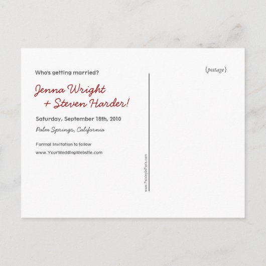 可愛いフクロウ日付を保存 案内ポストカード (裏面)