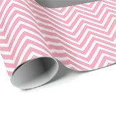 可愛いフクロオンブランチベビーガールシャワーピンク ラッピングペーパー (ロールコーナー)