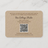 可愛いフラッグクラフトご注文QRコード 名刺 (裏面)