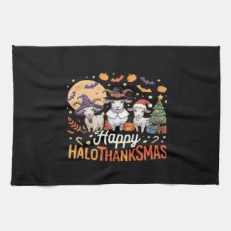 可愛いフラミンゴ感謝私はトルコではない！おもしろい キッチンタオル