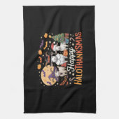 可愛いフラミンゴ感謝私はトルコではない！おもしろい キッチンタオル (縦)