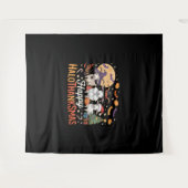 可愛いフラミンゴ感謝私はトルコではない！おもしろい タペストリー (正面(横))