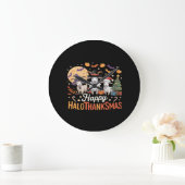 可愛いフラミンゴ感謝私はトルコではない！おもしろい ラージ壁時計 (ホーム)