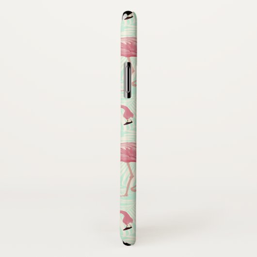 可愛いフラミンゴ柄の名前をカスタムするの携帯ケース Case-Mate iPhoneケース (裏面/右)
