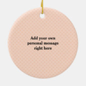 可愛いフラメンコパーソナライズされたダンサー セラミックオーナメント (裏面)