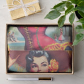 可愛いフラメンコピンアップ 薄葉紙 (ギフト)