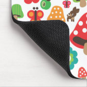 可愛いフラワーディアーマッシュルームパターンマウスパッド マウスパッド (コーナー)