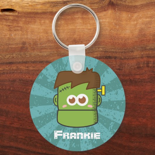 可愛いフランケンシュタイン怪獣ハロウィーン キーホルダー (正面)