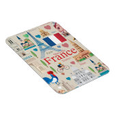 可愛いフランスのアイコン マグネット (右側)