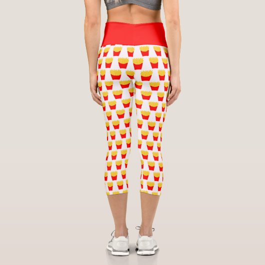 可愛いフランスのフライス模様 カプリレギンス (裏面)