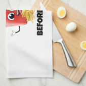 可愛いフランスのフライ漫画フード付きスウェットシャツ&ティーおもしろい – 食べ物 キッチンタオル (四つ折り)