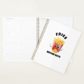 可愛いフランスのフライ漫画フード付きスウェットシャツ&ティーおもしろい – 食べ物 プランナー手帳 (ディスプレー)