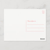 可愛いフランスのブルドッグありがとうフランス犬の子犬 ポストカード (裏面)