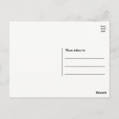 可愛いフランスのブルドッグありがとうフランス犬の子犬 ポストカード (裏面)