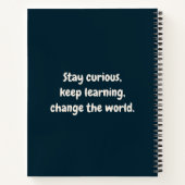 可愛いフランスのブルドッグのカルターバックスタジアムアニメ ノートブック (裏面)