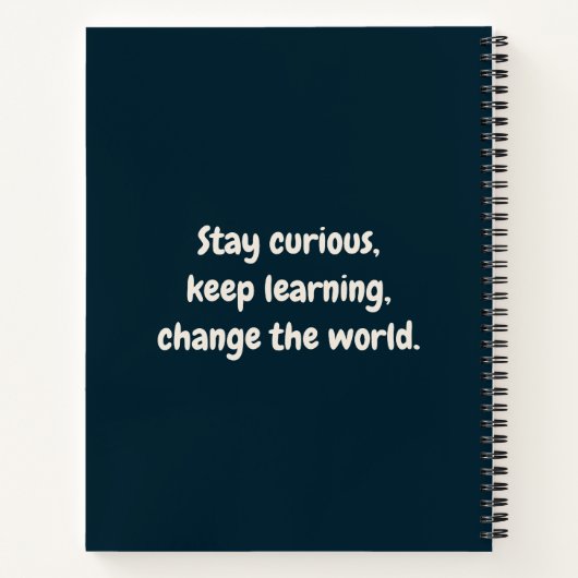 可愛いフランスのブルドッグのカルターバックスタジアムアニメ ノートブック (裏面)