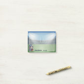 可愛いフランスのブルドッグのカルターバックスタジアムアニメ ポストイット (デスク上)