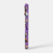 可愛いフランスのブルドッグのハロウィーンパターン iPhone 15ケース (左側面)