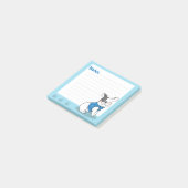 可愛いフランスのブルドッグのポストイットのノート ポストイット (アングル)