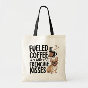 可愛いフランスのブルドッグコーヒー愛好家フレンチキママ犬 トートバッグ