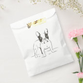 可愛いフランスのブルドッグパピードフレンチーパーティー フェイバーバッグ (封をした状態)