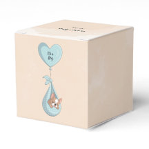 可愛いフランスのブルドッグパピーブルーハート赤ちゃんシャワー