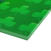 可愛いフランスのブルドッグ子犬ハットセントパトリックの日 カッティングボード (角)