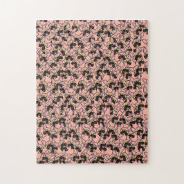 可愛いフランスのブルドッグ柄の極端な困難 ジグソーパズル