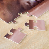 可愛いフランスのブルドッグ顔、横 ジグソーパズル (側面)