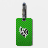 可愛いフランスの角 ラゲッジタグ (裏面縦)