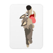 可愛いフリート漫画ウルフフレキシブルマグネット マグネット (縦)