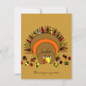 可愛いフルカラートルコ 招待状 (裏面)