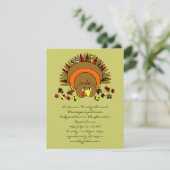 可愛いフルカラートルコ 招待状 (スタンド正面)