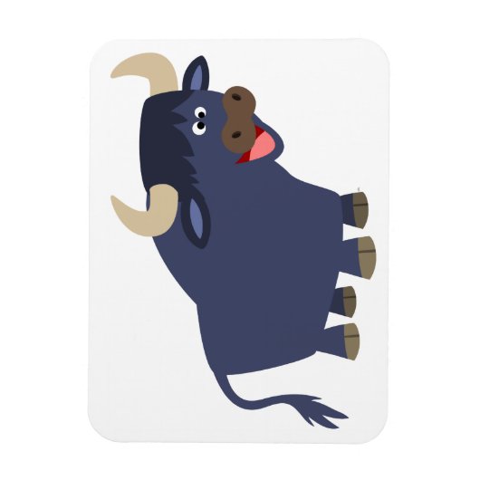 可愛いフレンドリー漫画の牛の柔軟な磁石 マグネット (縦)