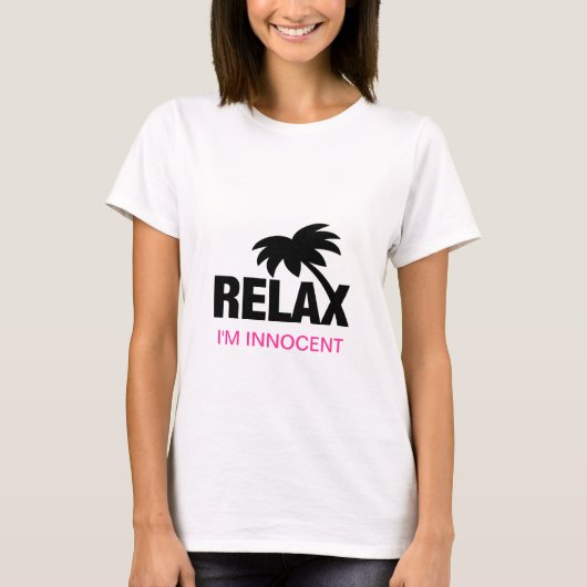 可愛いフレーズの女性用おもしろTシャツ Tシャツ (正面)