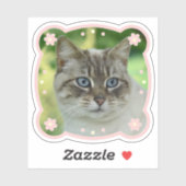 可愛いフレームパーソナライズされた画像 シール (シート)