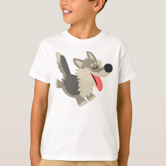 可愛いフロリカメートカオウルフの子どもTシャツ Tシャツ