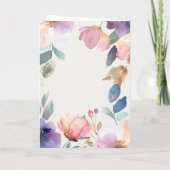 可愛いフローラウォーター最高のカラーフレンドおもしろい サンキューカード (裏面)